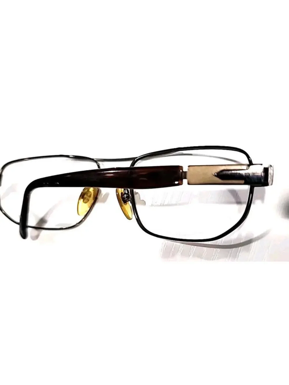 Persol 2157-S 618/47 No Lenses Brown Metal Rectangle Sunglasses Frame 57-18 135